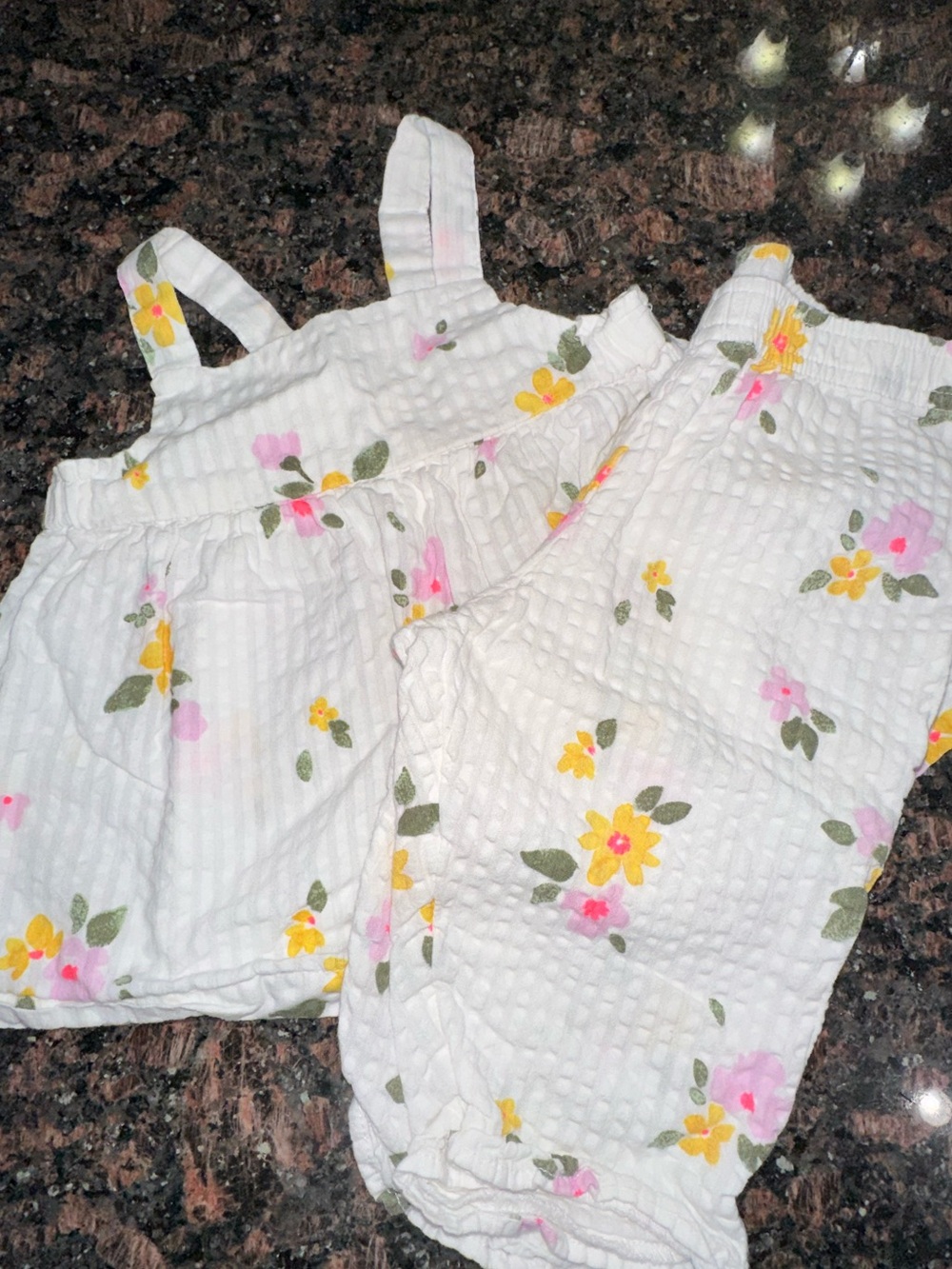 Baby Cat & Jack Floral Baby Tank and Pant Set